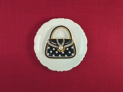 Handbag - Readymade Beaded Brooch