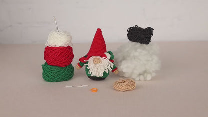 Christmas Gnome - Crochet Amigurumi DIY kit