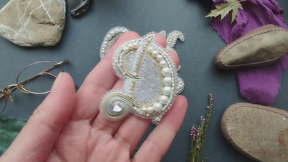 Set of 4 Monogram Brooch Beading DIY Kits