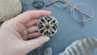 Maltese Cross Brooch Beading DIY Kit