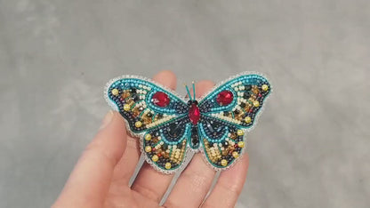 Butterfly - Readymade Beaded Brooch