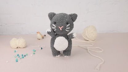 Plush Cat - Crochet Amigurumi DIY kit