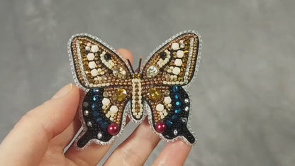 Butterfly - Readymade Beaded Brooch