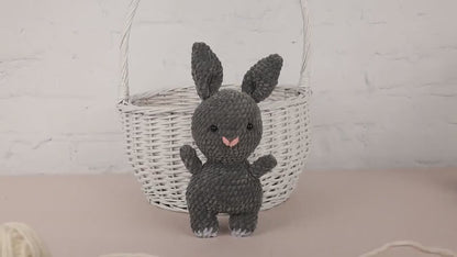 Crochet Bunny Plushie - Amigurumi Toys Readymade