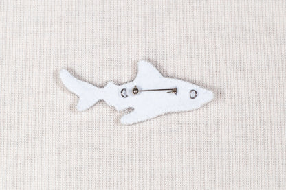 Shark Bead embroidery kit. Seed Bead Brooch kit. DIY Craft kit. Beadweaving Kit. Needlework beading. Handmade Jewelry Making Kit