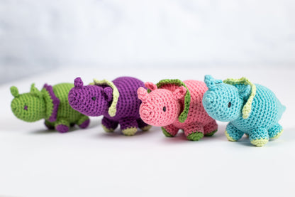 Crochet Kit for Adults Dinosaur, Beginner Crochet Kit, Animal Amigurumi DIY Craft Kit