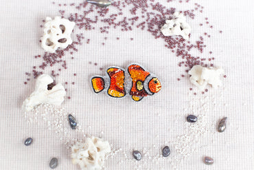 Clown Fish Brooch Beading DIY Kit