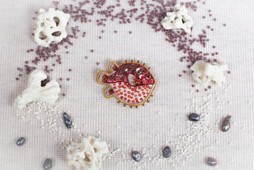 Pufferfish Brooch Beading DIY Kit
