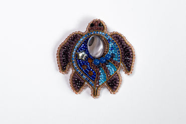 Turtle Brooch Beading DIY Kit