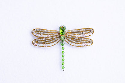 Set of 3 DIY Beaded Brooches Kits, Craft kits, Beaded Dragonflies Brooches, Jewelry Making Kits for Adults, Bead embroidery kits