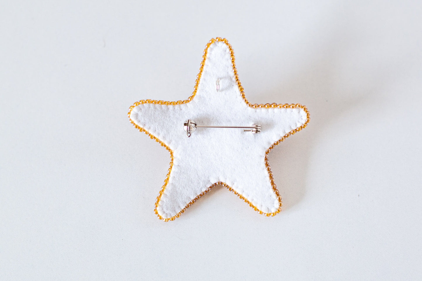 Starfish Bead embroidery kit. Seed Bead Brooch kit. DIY Craft kit. Beadweaving Kit. Needlework beading. Handmade Jewelry Making Kit