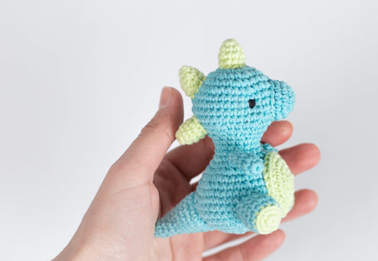 Crochet Kit for Adults Dinosaur, Beginner Crochet Kit, Animal Amigurumi DIY Craft Kit