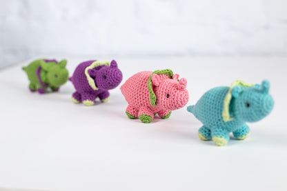 Crochet Kit for Adults Dinosaur, Beginner Crochet Kit, Animal Amigurumi DIY Craft Kit