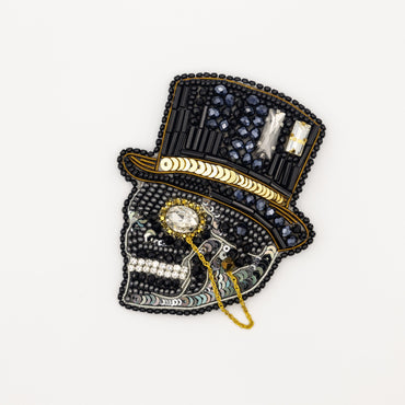 Skull Brooch Beading DIY Kit